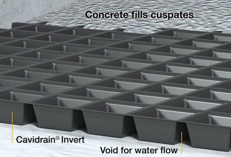 Cavidrain Invert Drainage geocomposite - Tunnel Drainage