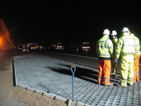 Truckcell permeable paving units installed manually, minimising traffic management needs
