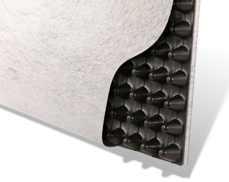 Turfdrain drainage geocomposite